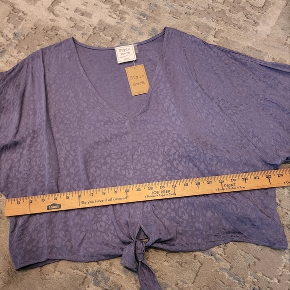 NWT Grey blouse- Style Rack - Picture 16 of 16